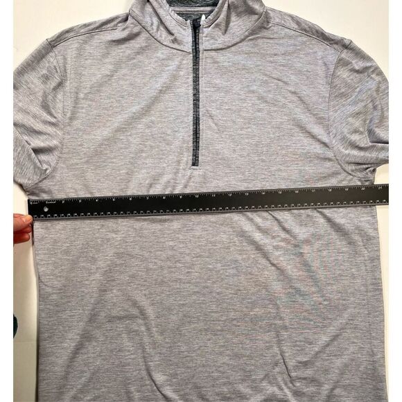 Johnnie-O Bowery Prep-Formance 1/4 Zip Hoodie Pullover Seal Color Size Medium - Picture 8 of 9